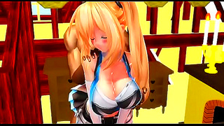 Mirai Akari's Seductive Metamorphosis in MMD Hentai Animation
