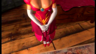 Big-Titted Anime Chick Rides Dick in Virtual Reality Sex Game Adventure