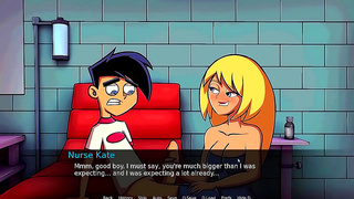 Horny Nurse Tempts Good Boy in Amity Park for naughty fun