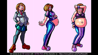 Pregnant Anime Babe Enjoys Belly Expansion Pleasure Scenes