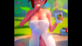Ruby's Morning Routine Turns Steamy in Anime Music Fantasy