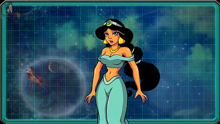 Hermione Teases Princess Jasmine With Big Dick ASMR Training In Akabur's Hentai Game