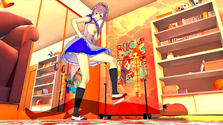 Big-Titted Maid Seduces in 3D Hentai for Intense Game-Like Action