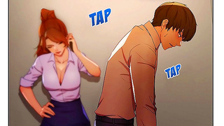 Boss Becomes Step-Mom's Roommate for Naughty Anime-Hentai Fun