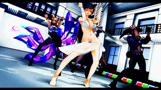 Oksana Fluff Seduces With Harmless Erotic Anime Action