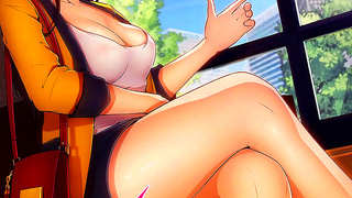 Step-Sisters Share the House and Their Boss's Dick in Anime Horny Adventure
