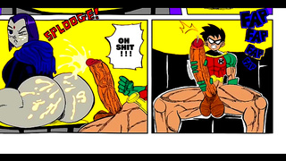 Raven & Starfire Enjoy Big-Cock Action in Teen Titans Hentai Adventure