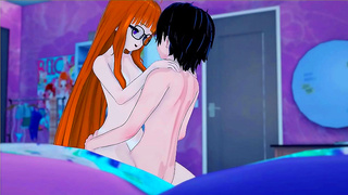 Futaba Rides Joker in Cowgirl, Side Fuck & Missionary for Orgasmic Creampie