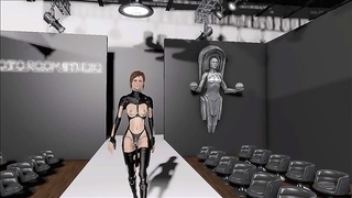 Sexy Brunette in Latex Dominates Fallout 4 Fashion With Anime Sex Appeal
