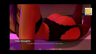 HotBrunette Teen Gives Mind-Blowing Blowjob To Big-Cock Gamer In Erotic Visual Novel Scene