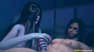 Halloween Ghost Haunts Vella in 3D Hentai Source Filmmaker Action