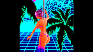Hot Retro Stripper Amber Lynn Dances Seductively With Big Tits & Sexy Ass