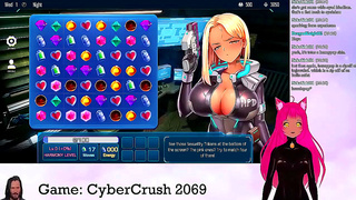 Lewd VTuber Neko Streams Big-Busted Anime Action in CyberCrush 2069
