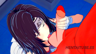 Kurenai Gives Naruto Intense 3D Hentai Blowjob & Handjob Ending In FaceCum