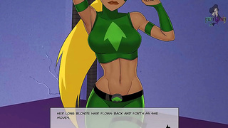 Blackfire Gets Wild With DC Heroes & Heroines In Office Hentai Adventure