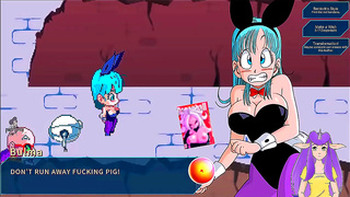Bulma & Chi-Chi Seduce Vegeta in Dragon Ball Hentai Time Travel Adventure