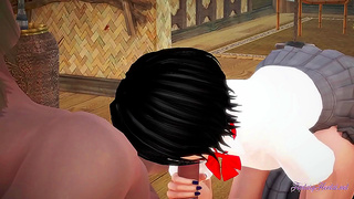 Rukia Kuchiki from Bleach Takes Hard Anime Sex for Juicy Creampie Climax