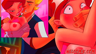 Blonde Teen Librarian Gives Blowjob & Takes Big Cock In Anime Porn Comic