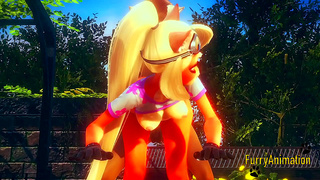 Cute Crash Bandicoot Coco Gets Fucked and Fingered in Hentai Adventure