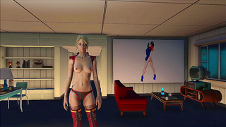 Sexy Blonde in Lingerie Takes On Fallout 4 Anime Action for Hot Hentai Fun