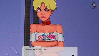 PowerGirl Gets Sweaty & Frosty With Muscle Vixens In DC Comics Hentai Fantasy