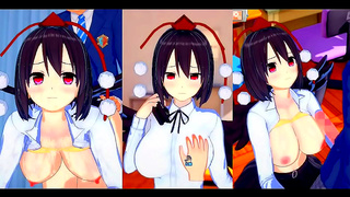 Big-Breasted Aya Shameimaru Rides Cock in Erotic Touhou 3D Hentai Scene