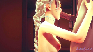 POV – Elsa Sucks Dick & Fucks Hard for Disney Princess Creampie Action