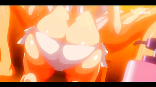 Cute Anime Chick Gets Pleased With Naughty Touches In HMV Hentai Adventure