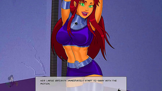 Horny Heroines Dance Off – Batgirl, Starfire & Supergirl Seduce Batman & Co.