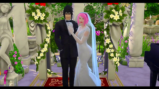 Sakura’s Wedding Night Turned Hot Cheat With Naruto in HD Hentai Action