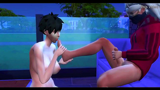 Madara Challenges Videl in Naruto Hentai for Steamy Garment-Ripping Fun
