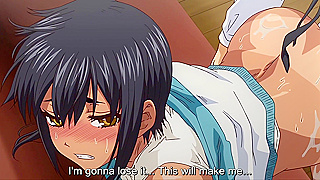 Harem Cult 1 - Blackmailing bitch is tied up and vengeance fucked in anime schoolgirl threesome