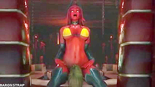 Succubus dominates an Elf making her lick her demon pussy
