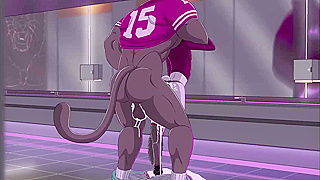 Gay jock Ubzerd breeds furry Twink Dugan in bathroom