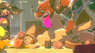 Zelda is fucked by Bokoblins beast monsters