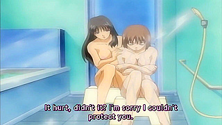 Immoral Sisters 3 - Virgin anime teen gets fucked roughly by dirty old man who bend her over desk