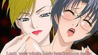 Milf Mansion 1 - Guy spies on two hentai milfs while they vigorously lick pussy