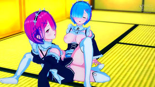 Intense Nami And Nico Robin Anime Sex With Big Boobs & Creampie Inside Her Pussy