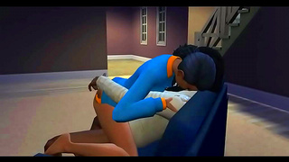 Nadia's Forbidden Plant Desire Fulfills Her Naughty Fantasies in Anime Sex Scene