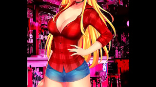 Nadia's Beach Pleasures Anime Treasure Hunt Ends With Hot 3D Blowjob Orgasm