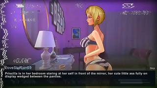 Hentai Anime Couple Enjoy Hot Sex In Fantasy World Visual Novel Scene