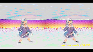 Hololive Idol’s Sensual VR MMD Dance – Immersive 3D Blowjob Fantasy
