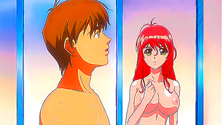 Busty Stepsis Catches Me JERKING Off – Wild Hentai Bathroom Threesome!