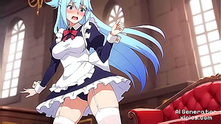 Aqua from KonoSuba Gets Wet & Wild – Steamy Hentai Art Collection Unveiled Now!