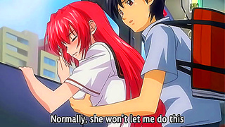 Hentai - Touching my Busty Step StepSister 18+ in the Train [Subtitled]
