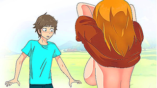 Minecraft Peasant Shows Boobs To Steve ! Hentai, Cartoon, Parody !