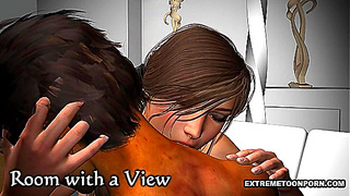 Sexy 3D Vampire Babe Sucks Cock and Gets Fucked