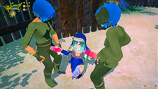 3D StepSister Nun GangBang Hentai Game Slave bar