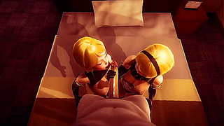 Fucked the twins from Nier: Automata l 3D hentai anime