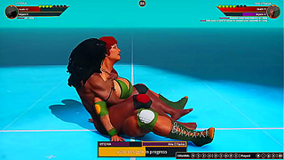 VITTORIA VS Aine O'Rackie (Naked Fighter 3D)
